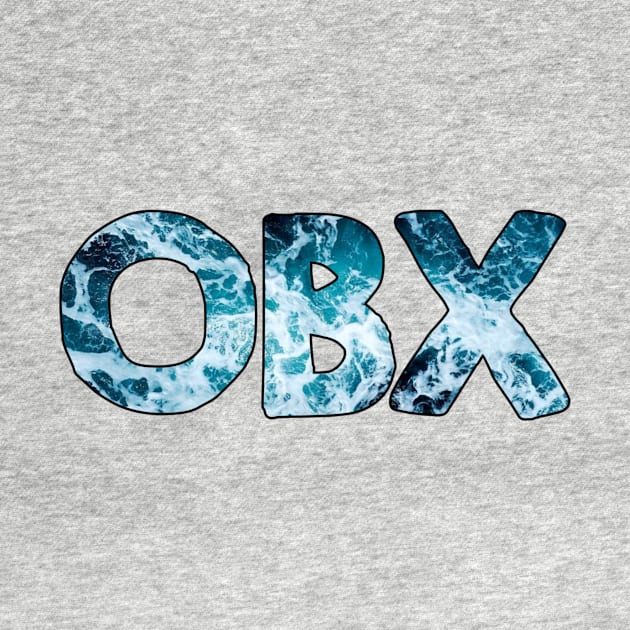 OBX- outerbanks ocean typography by digitalsbyannnn